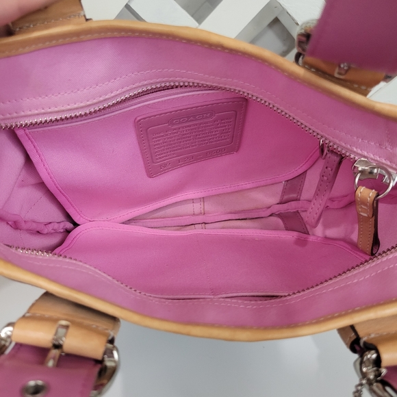 Vintage Coach Mini Soho Canvas and Leather Tote - Picture 8 of 14